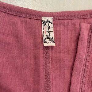 free people pink top